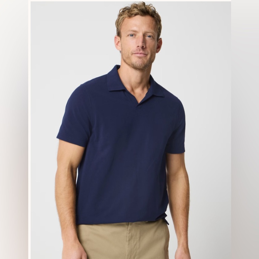 J Crew Factory Flex Piqué Johnny Collar Polo Shirt Size XL NWT